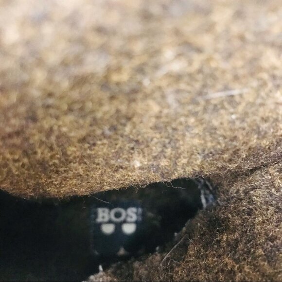 BOS & CO Brown Leather Fur Knee high Winter Boots Women Size  7 - Picture 13 of 16